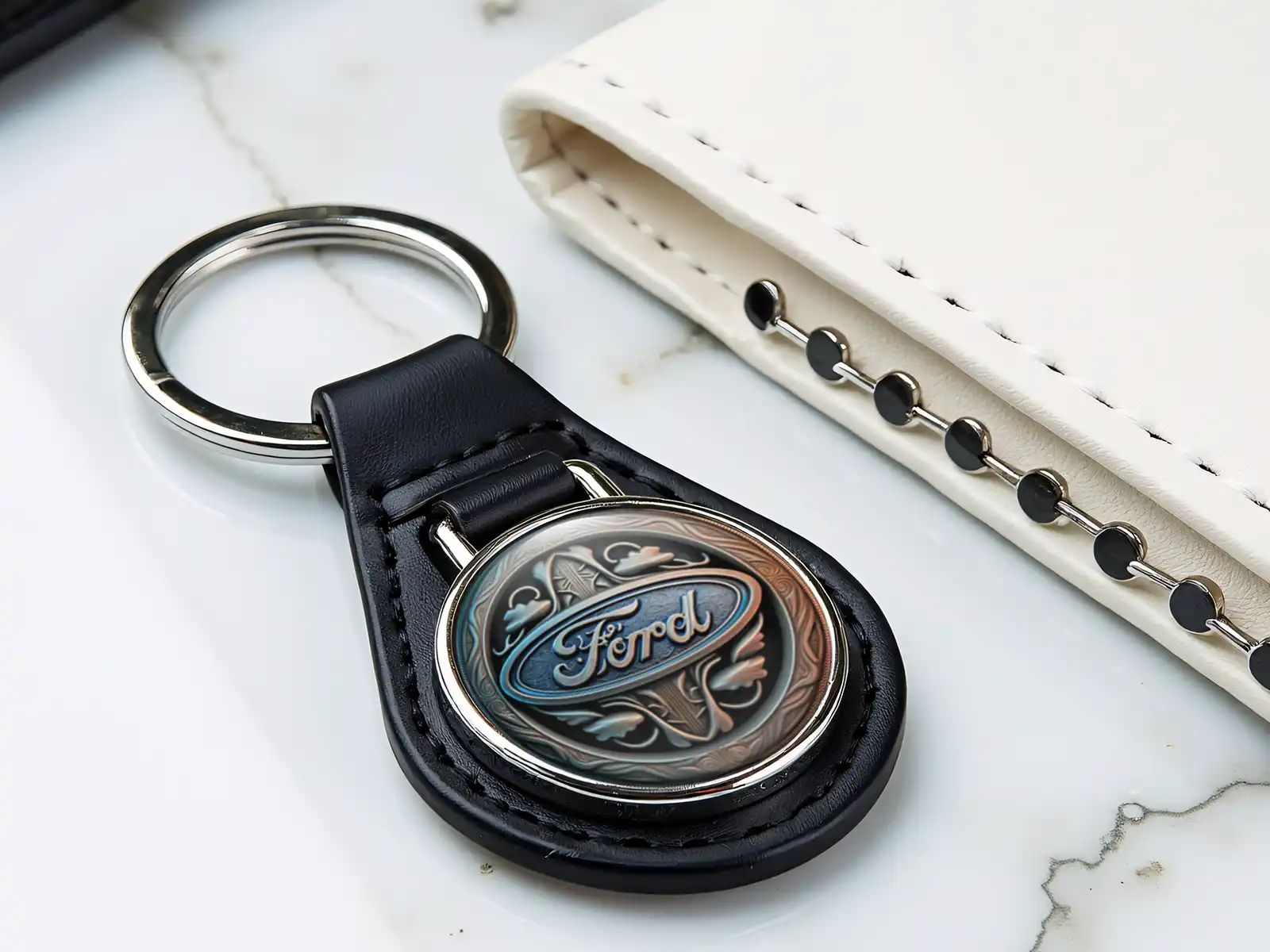 Ford Personalisierte Leder Schlüsselanhänger Edles Pro